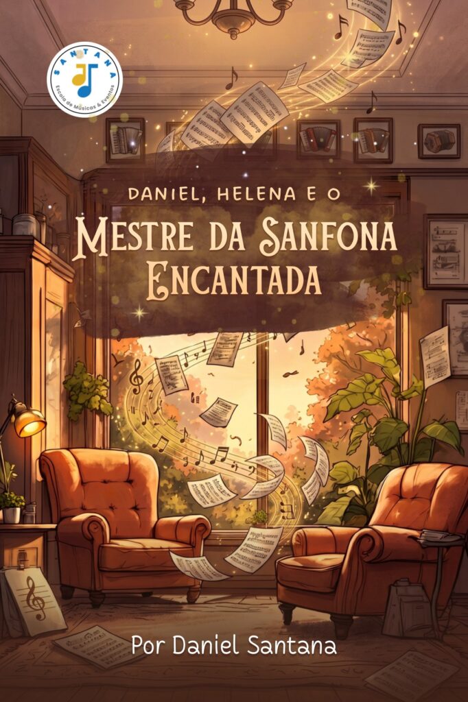 Capa de Daniel, Helena e o Mestre da Sanfona Encantada